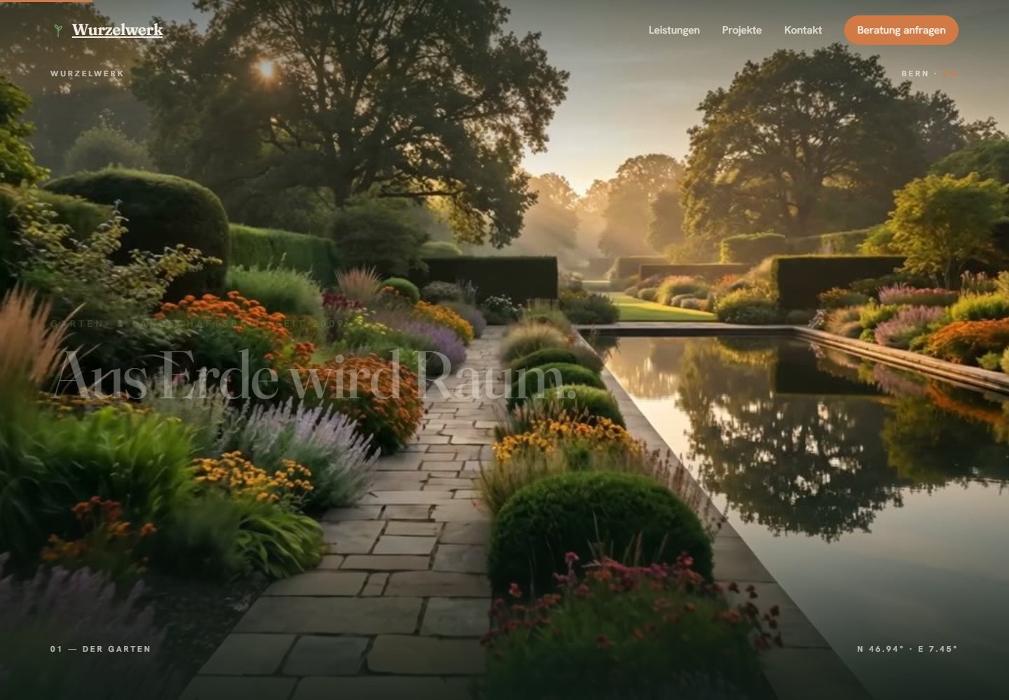 Portfolio Vorschaubild der Wurzelwerk Cinematic Website